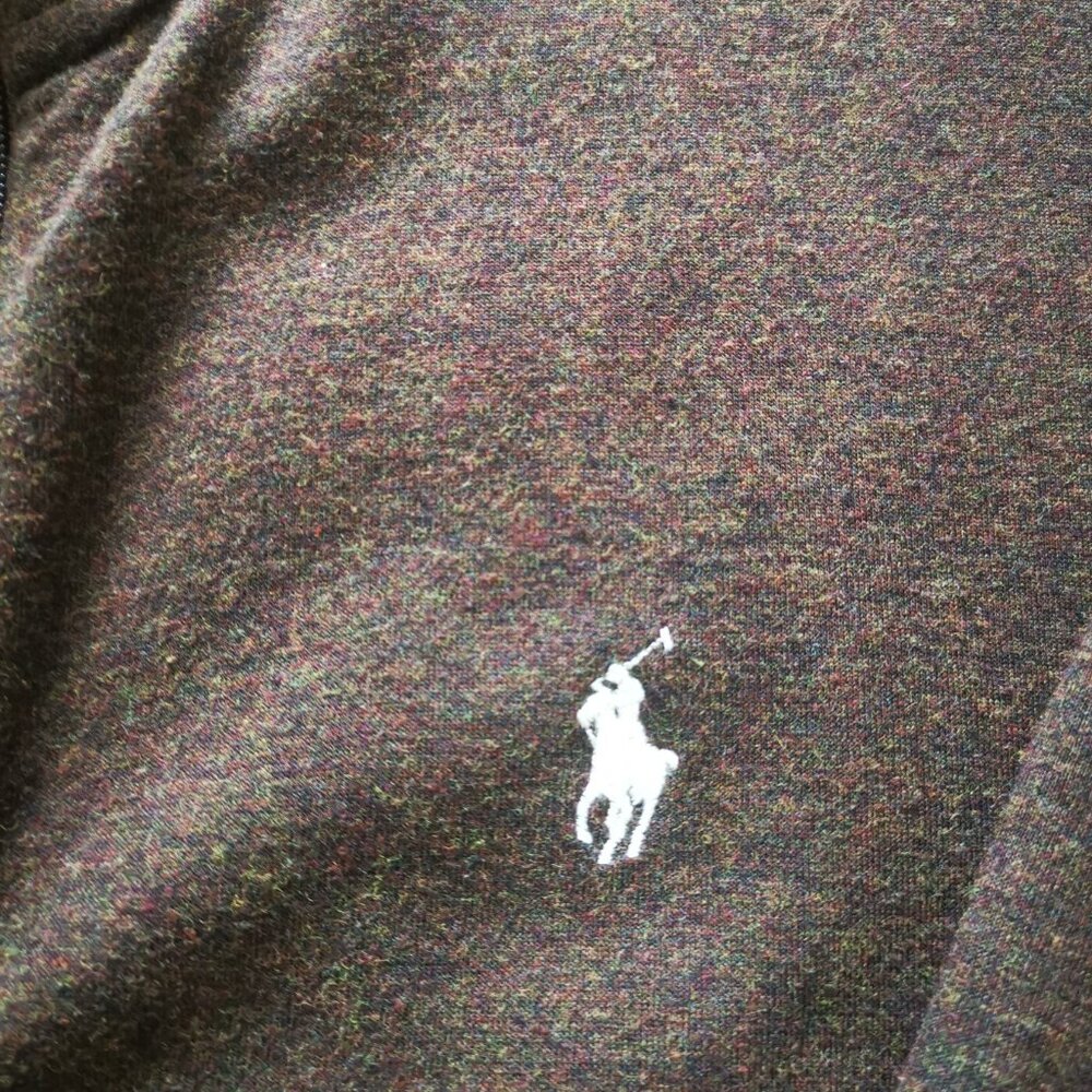 Polo by Ralph Lauren LUXURY JERSEY TRACK JACKET CIRCUIT BROWN HEATHER Size M - Picture 3 of 4